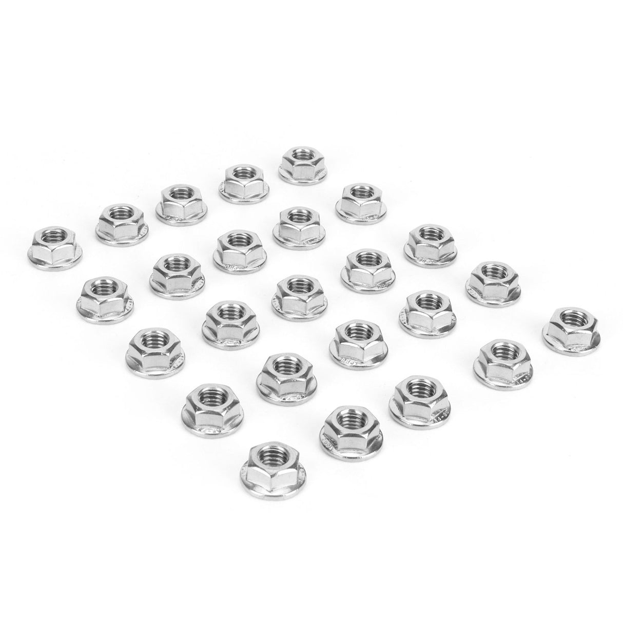 25Pcs Flange Nut Corrosion Resistant Stainless Steel Nuts Greenhouse Supplies AccessoriesM8