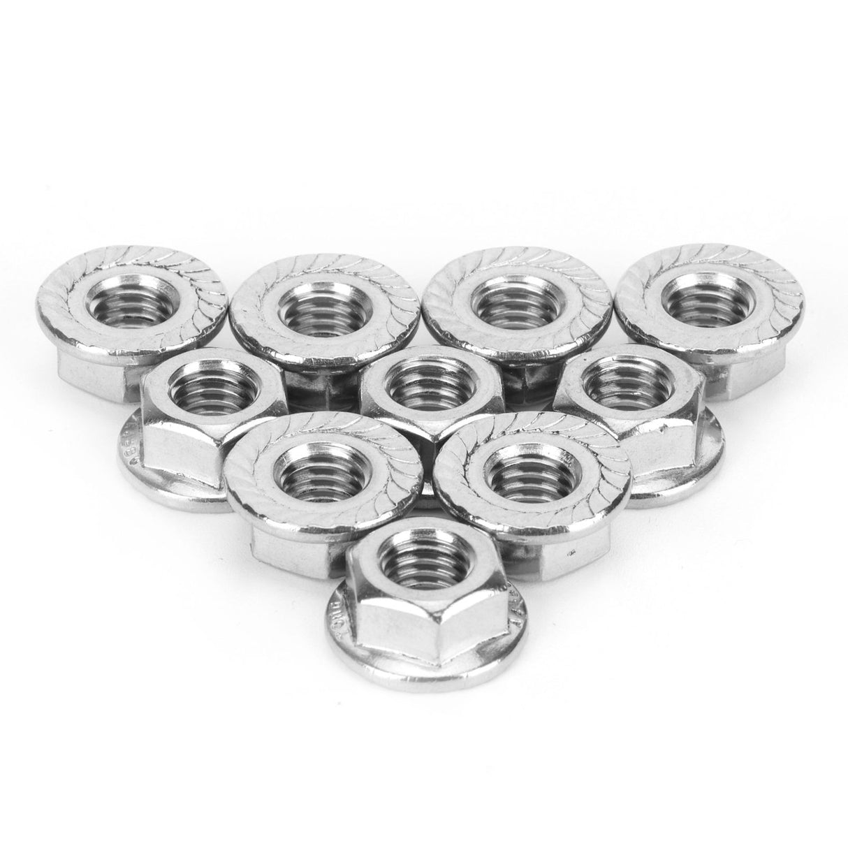 25Pcs Flange Nut Corrosion Resistant Stainless Steel Nuts Greenhouse Supplies AccessoriesM8