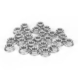 25Pcs Flange Nut Corrosion Resistant Stainless Steel Nuts Greenhouse Supplies AccessoriesM8