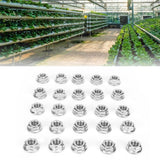 25Pcs Flange Nut Corrosion Resistant Stainless Steel Nuts Greenhouse Supplies AccessoriesM8 - Extra Image