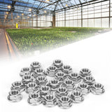 25Pcs Flange Nut Corrosion Resistant Stainless Steel Nuts Greenhouse Supplies AccessoriesM8