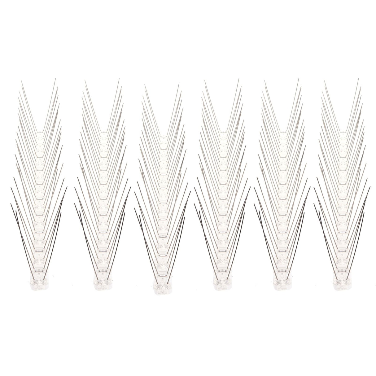 6Pcs Anti Bird Spike Stainless Steel Outdoor Birds Pigeons Repellent Tool Fence Wall Accessory