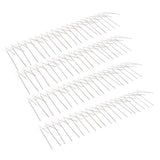 6Pcs Anti Bird Spike Stainless Steel Outdoor Birds Pigeons Repellent Tool Fence Wall Accessory - Top-Down View