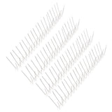 6Pcs Anti Bird Spike Stainless Steel Outdoor Birds Pigeons Repellent Tool Fence Wall Accessory - 45-Degree Angle