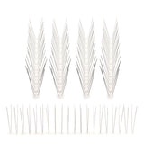 6Pcs Anti Bird Spike Stainless Steel Outdoor Birds Pigeons Repellent Tool Fence Wall Accessory - Close-Up Angle
