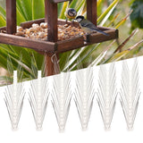 6Pcs Anti Bird Spike Stainless Steel Outdoor Birds Pigeons Repellent Tool Fence Wall Accessory