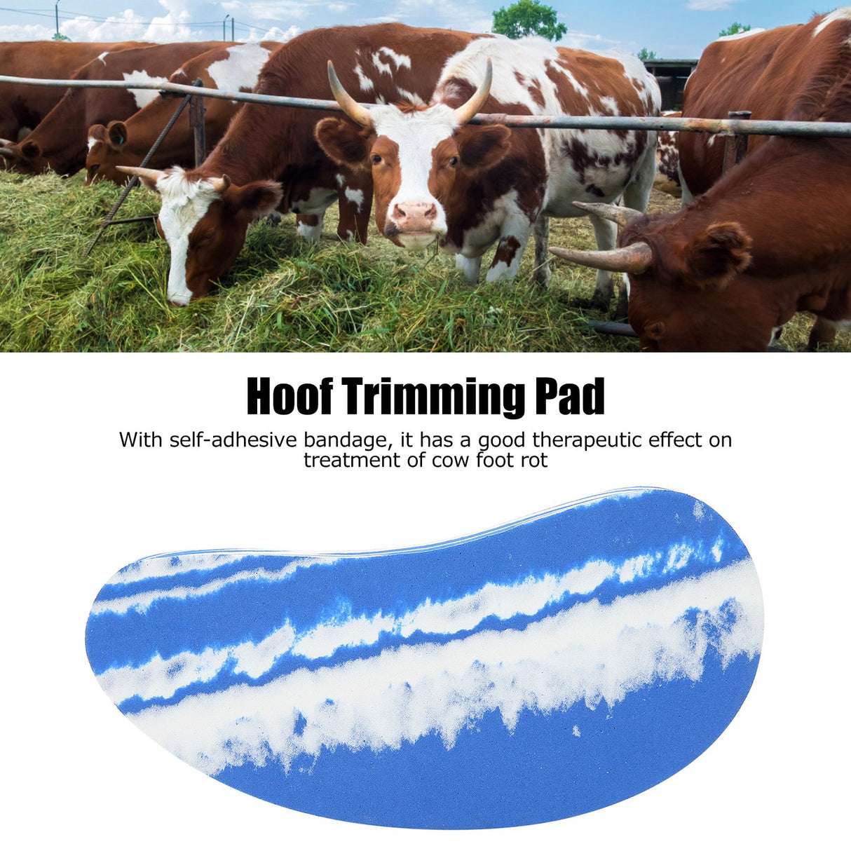 Rubber Hoof Trimmer Pad Cattle Cow Hoof Trimming Liner Farm Livestock Accessories