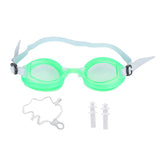Adjustable Swimming Goggles No Leaking with Ear Plugs and Nose Clip Swim Glasses for Children