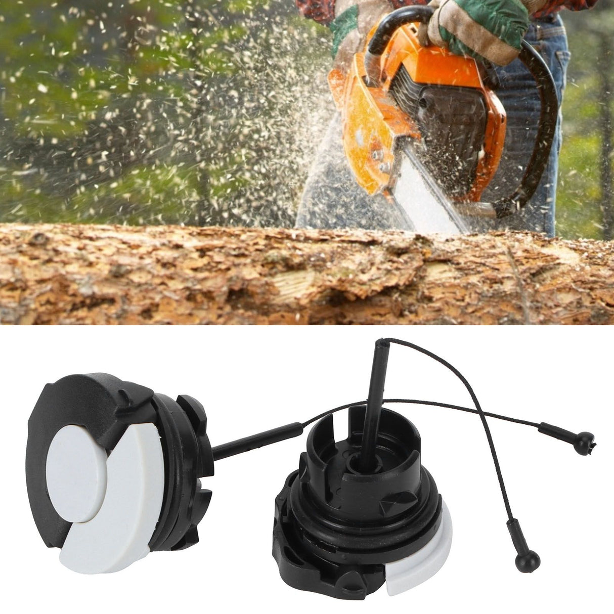 Fuel Tank Fuel Cap Oil Cap Chainsaw Accessory Fit for Stihl MS210 MS230 MS250 MS360