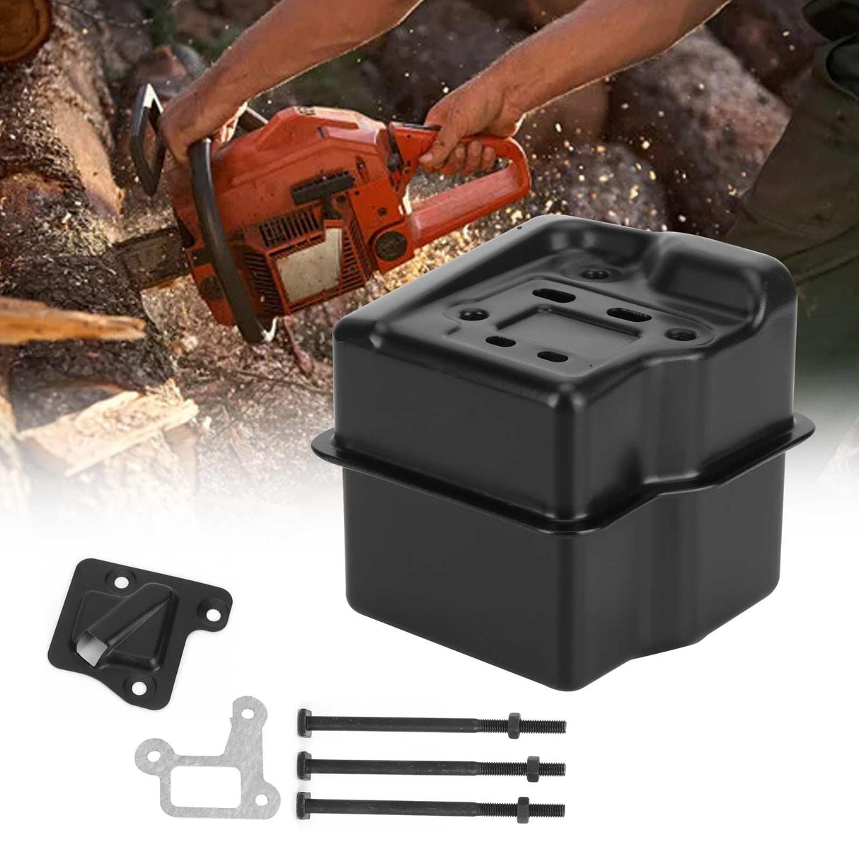 Exhaust Muffler Bolt Gasket Kit Fit for STIHL MS310 MS290 MS390 029 039 Chainsaw