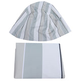 Water Resistant Chair Cover Indoor Outdoor Garden Patio Furniture Dust Cover ProtectorStripe 68.5x73.5x51x89cm