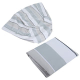 Water Resistant Chair Cover Indoor Outdoor Garden Patio Furniture Dust Cover ProtectorStripe 68.5x73.5x51x89cm - Close-Up Angle
