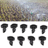 100PCS 360 Degree Misting Nozzle Sprinkler Head Irrigation System for Garden Flowers Orchard