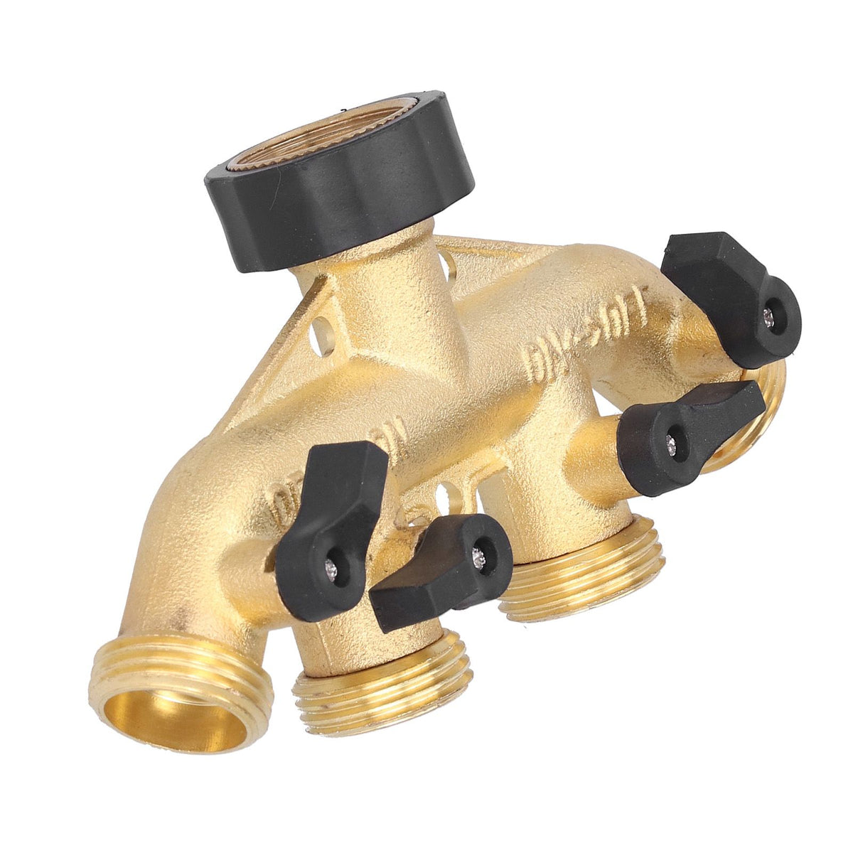 G3/4 4‑Way Water Hose Splitter Garden Hose Adapter Watering Connector Distributor for Faucet