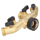 G3/4 4‑Way Water Hose Splitter Garden Hose Adapter Watering Connector Distributor for Faucet