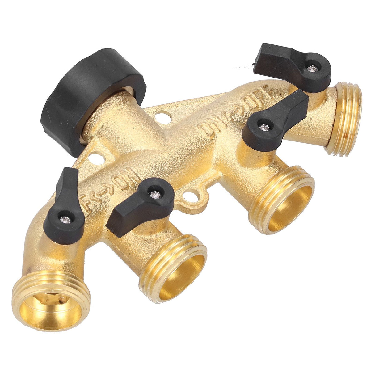 G3/4 4‑Way Water Hose Splitter Garden Hose Adapter Watering Connector Distributor for Faucet