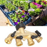 G3/4 4‑Way Water Hose Splitter Garden Hose Adapter Watering Connector Distributor for Faucet - Extra Image