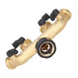 G3/4 4‑Way Water Hose Splitter Garden Hose Adapter Watering Connector Distributor for Faucet - Extra Image