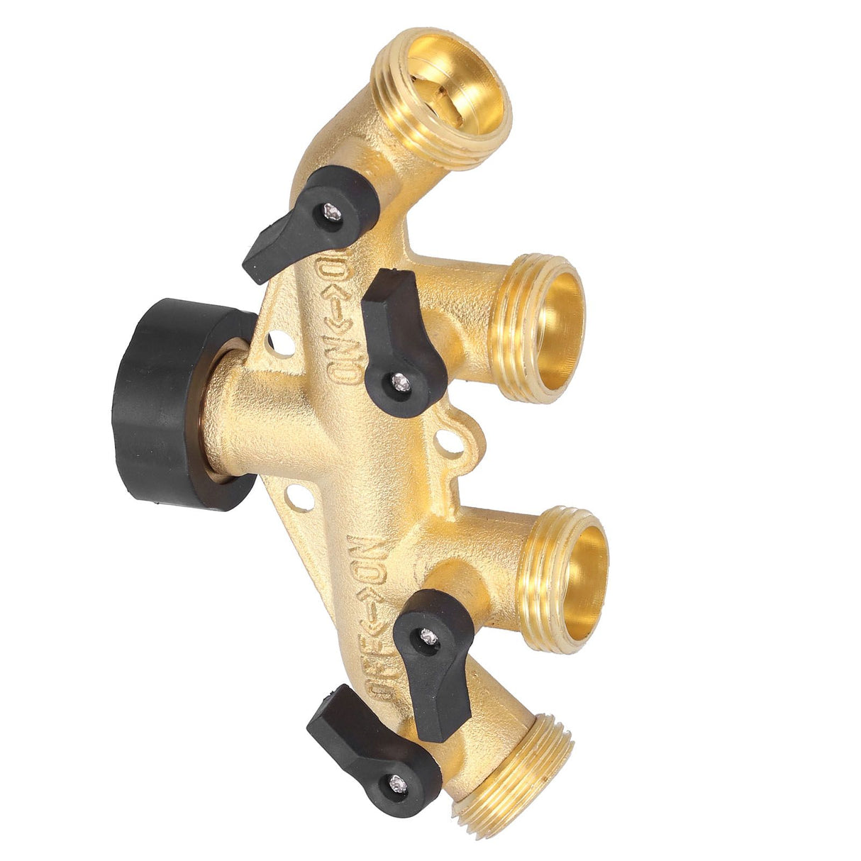 G3/4 4‑Way Water Hose Splitter Garden Hose Adapter Watering Connector Distributor for Faucet