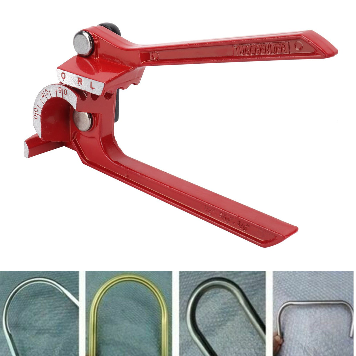 3in 1 Tube Bender Manual Tubing Bending Tools for 6mm 8mm 10mm 3 Slot 90° Tubing Bender