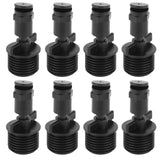 30Pcs G1/2 Male Thread 180° Spray Nozzle FanType Sprinkler Head for Garden Agricultural - Top-Down View