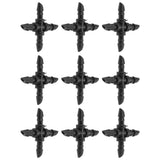 50PCS 4/7 4-Way Hose Connector Cross Fitting Irrigation Tubing Connector Fitting