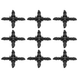 50PCS 4/7 4-Way Hose Connector Cross Fitting Irrigation Tubing Connector Fitting