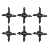 50PCS 4/7 4-Way Hose Connector Cross Fitting Irrigation Tubing Connector Fitting