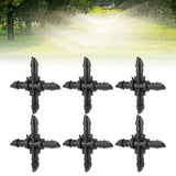 50PCS 4/7 4-Way Hose Connector Cross Fitting Irrigation Tubing Connector Fitting - Extra Image