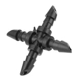 50PCS 4/7 4-Way Hose Connector Cross Fitting Irrigation Tubing Connector Fitting - Extra Image