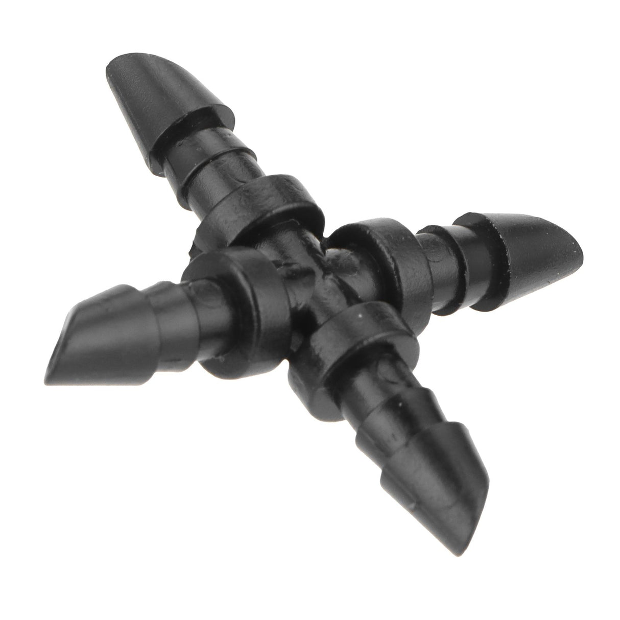 50PCS 4/7 4-Way Hose Connector Cross Fitting Irrigation Tubing Connector Fitting