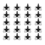 20PCS Cross Misting Sprinkler with Barbed Connector Garden Irrigation Accessories Fittings