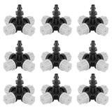 20PCS Cross Misting Sprinkler with Barbed Connector Garden Irrigation Accessories Fittings - 45-Degree Angle
