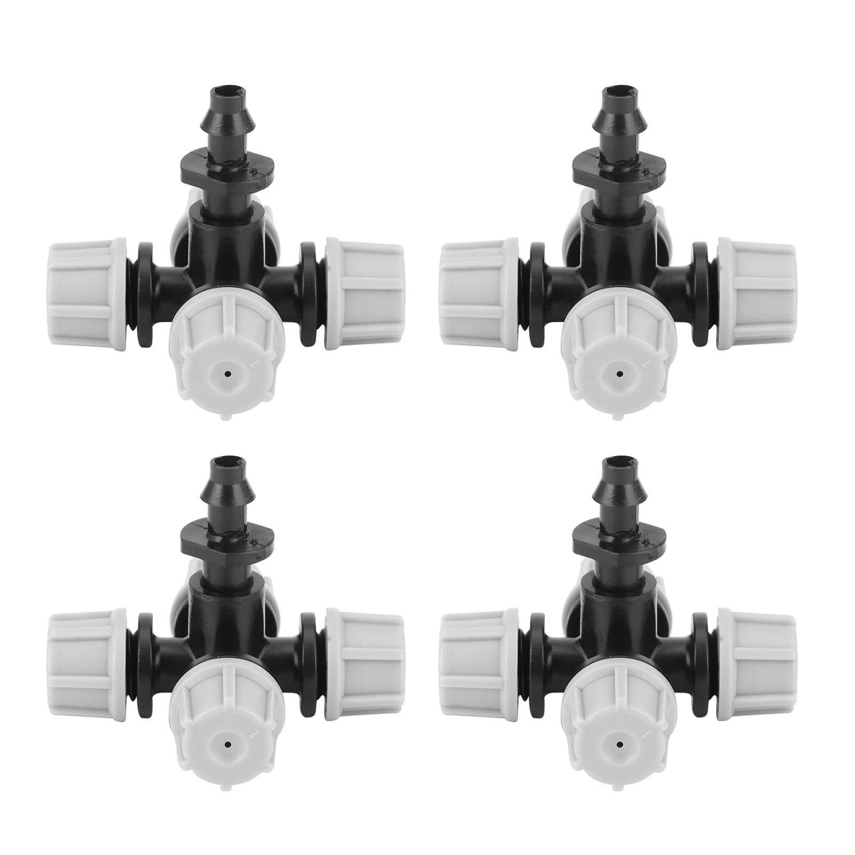 20PCS Cross Misting Sprinkler with Barbed Connector Garden Irrigation Accessories Fittings