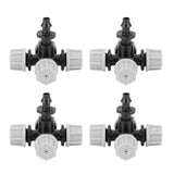 20PCS Cross Misting Sprinkler with Barbed Connector Garden Irrigation Accessories Fittings