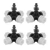 20PCS Cross Misting Sprinkler with Barbed Connector Garden Irrigation Accessories Fittings - Extra Image