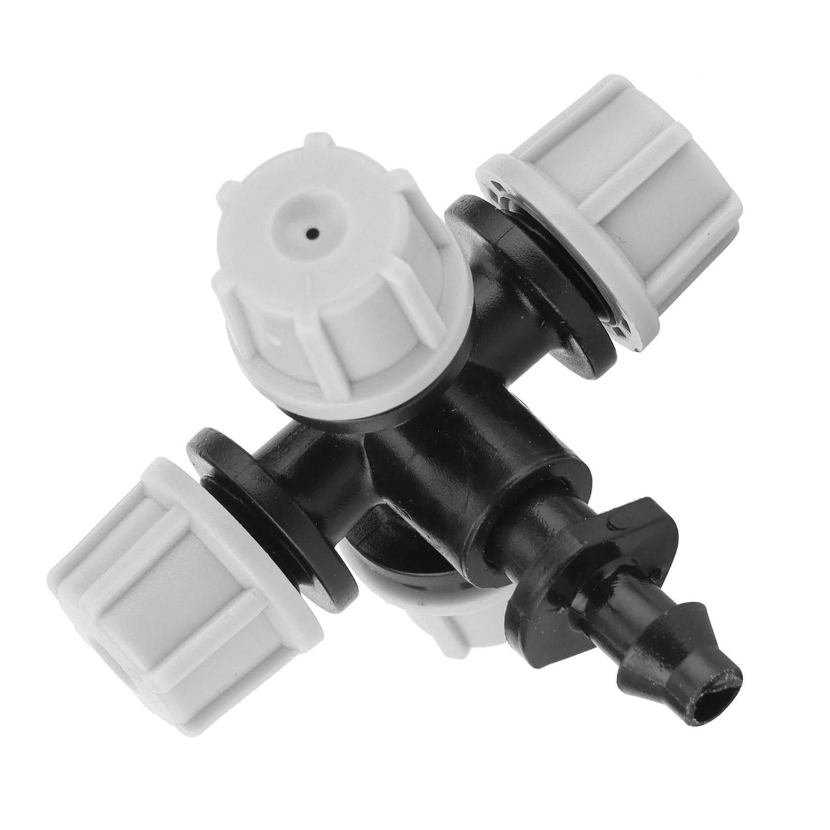 20PCS Cross Misting Sprinkler with Barbed Connector Garden Irrigation Accessories Fittings