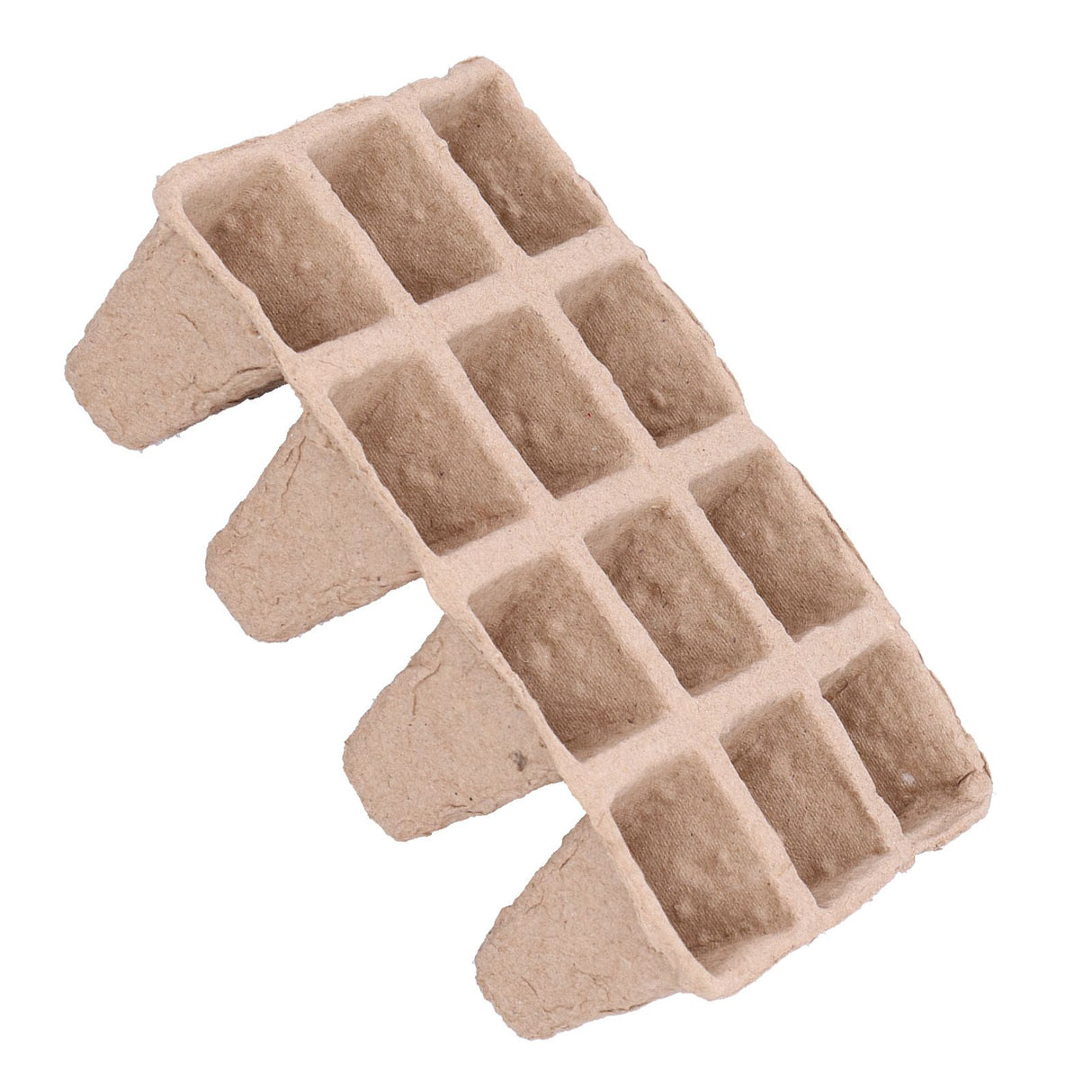 10Pcs 12‑Grid Paper Peat Pot Degradable Nursery Seedling Cup Gardening Accessory