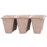 10Pcs 12‑Grid Paper Peat Pot Degradable Nursery Seedling Cup Gardening Accessory - Rear View