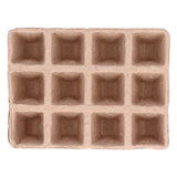 10Pcs 12‑Grid Paper Peat Pot Degradable Nursery Seedling Cup Gardening Accessory