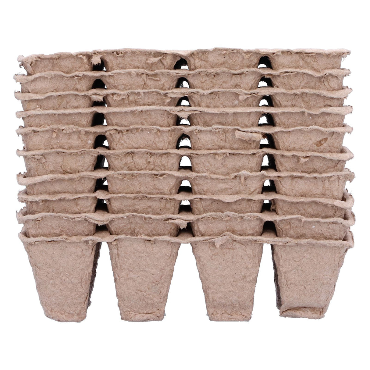10Pcs 12‑Grid Paper Peat Pot Degradable Nursery Seedling Cup Gardening Accessory
