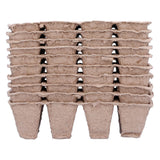 10Pcs 12‑Grid Paper Peat Pot Degradable Nursery Seedling Cup Gardening Accessory