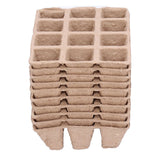 10Pcs 12‑Grid Paper Peat Pot Degradable Nursery Seedling Cup Gardening Accessory