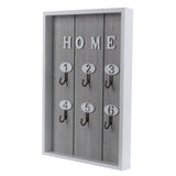 WallMounted Key Rack Wooden Key Organizer Hanger Decorative Key Hanging Holder Decor(C ) - Front View