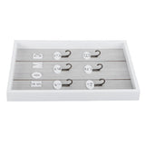 WallMounted Key Rack Wooden Key Organizer Hanger Decorative Key Hanging Holder Decor(C ) - Close-Up Angle