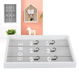 WallMounted Key Rack Wooden Key Organizer Hanger Decorative Key Hanging Holder Decor(C ) - Extra Image