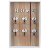 WallMounted Key Rack Wooden Key Organizer Hanger Decorative Key Hanging Holder Decor(D )