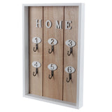 WallMounted Key Rack Wooden Key Organizer Hanger Decorative Key Hanging Holder Decor(D )