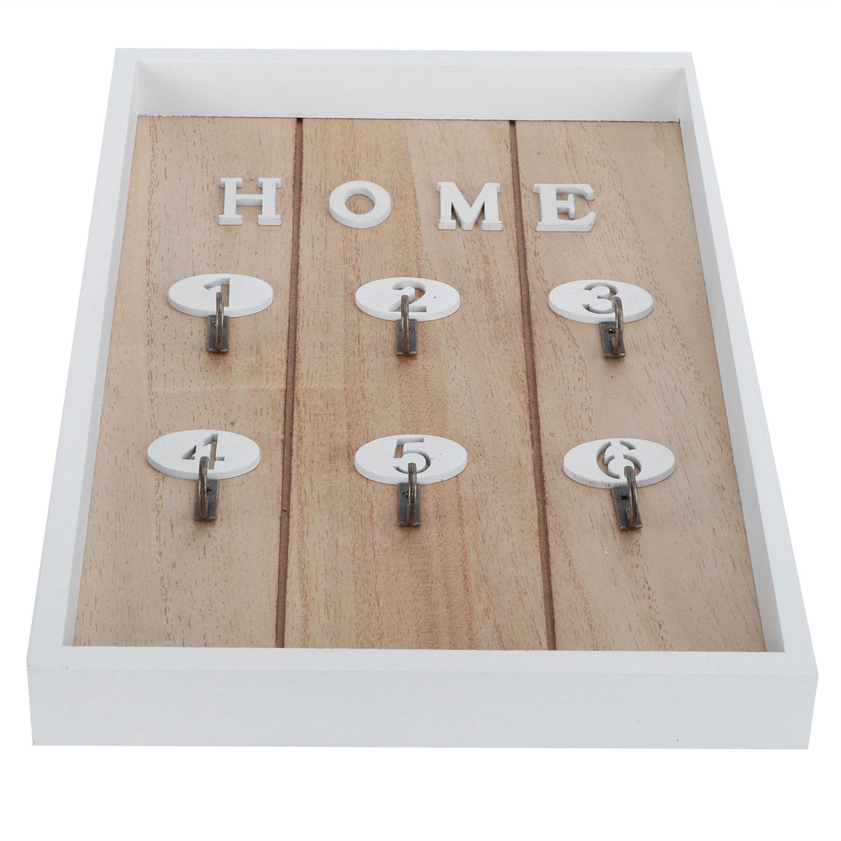 WallMounted Key Rack Wooden Key Organizer Hanger Decorative Key Hanging Holder Decor(D )