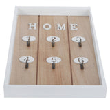 WallMounted Key Rack Wooden Key Organizer Hanger Decorative Key Hanging Holder Decor(D )